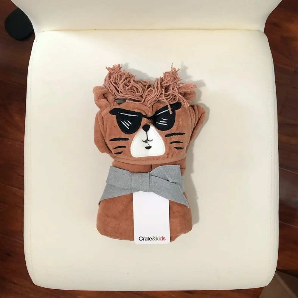 Crate & Barrel Fox Hooded Baby Towel